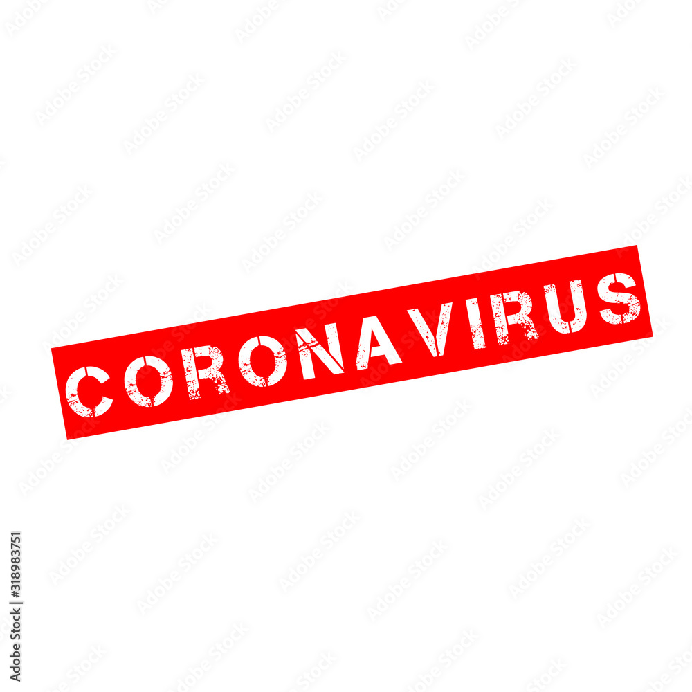 Fototapeta premium Rubber stamp with text coronavirus