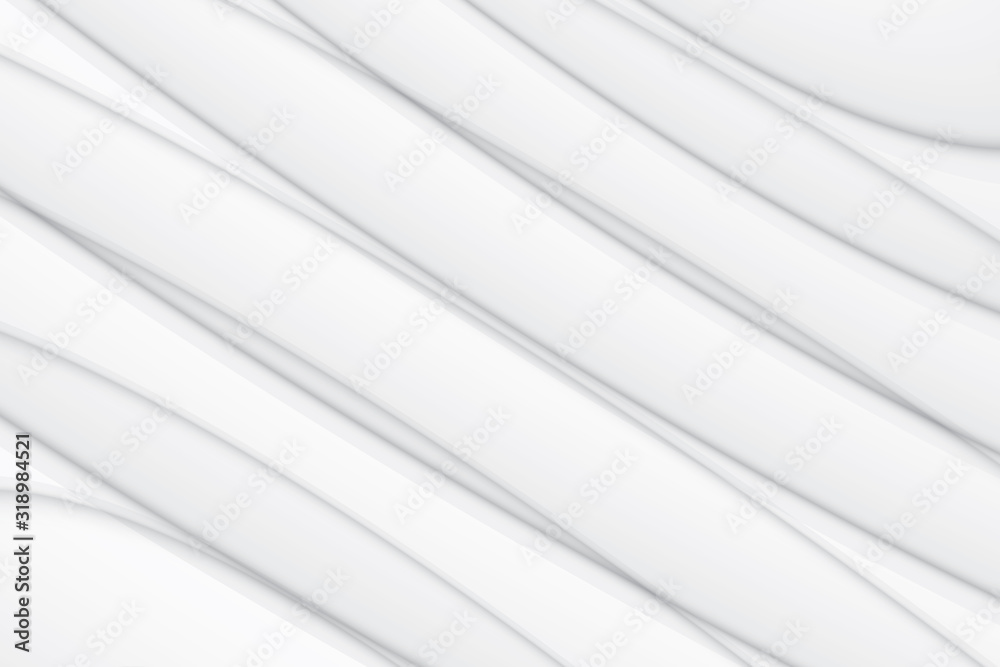 Obraz premium Abstract geometric white and gray color background. Vector, illustration.