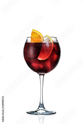 cocktail with citrus and ice