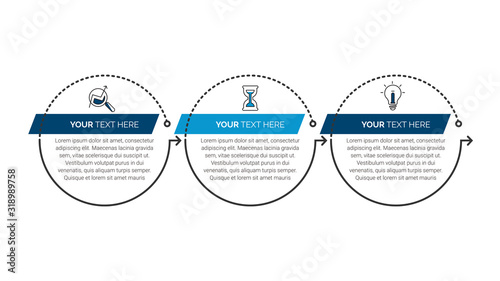 Vector Infographic thin line design with icons and options or steps. Infographics for business concept. Can be used for presentations banner, workflow layout, process diagram, flow chart, info graph