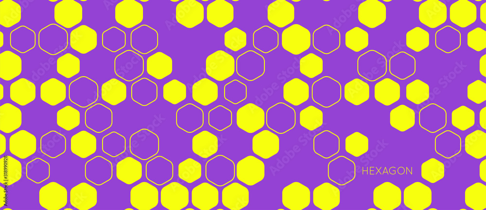 Hexagon seamless pattern vector background concept Hexagon seamless pattern vector background concept