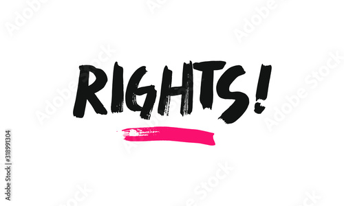 Rights lettering