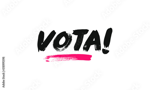 Vota! lettering