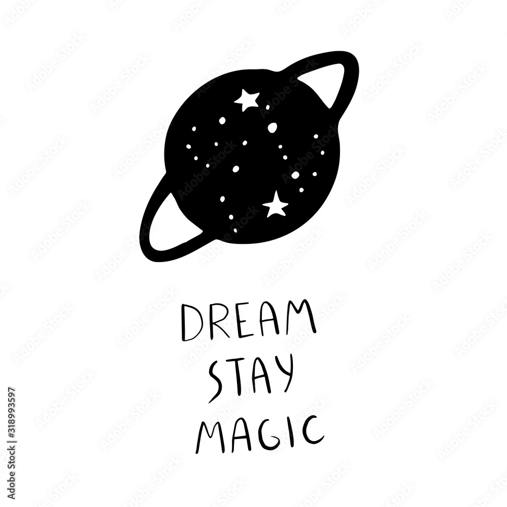 Dream stay magic. JOVIAN moon and stars. Illustration for a wall art design, poster, greeting card, printing. Aztec stile, tribal art, ethnic collection, design isolated on white background. Dream stay magic. JOVIAN moon and stars. Illustration for a wall art design, poster, greeting card, printing. Aztec stile, tribal art, ethnic collection, design isolated on white background.