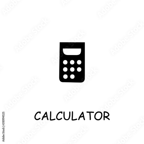 Calculator flat vector icon