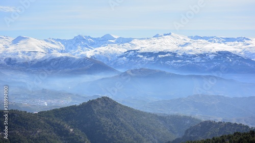 Montañas de Sierra Nevada en Granada, España