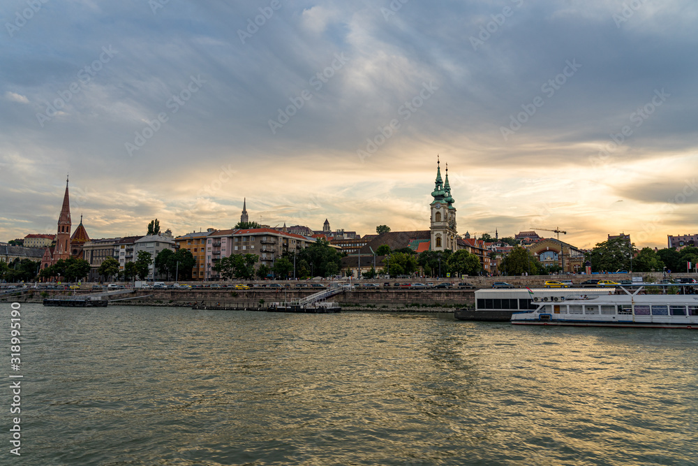 Panorama cityscape view in Budapest, Hungary.