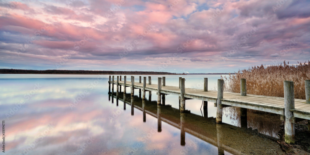 Obraz premium Winter am See