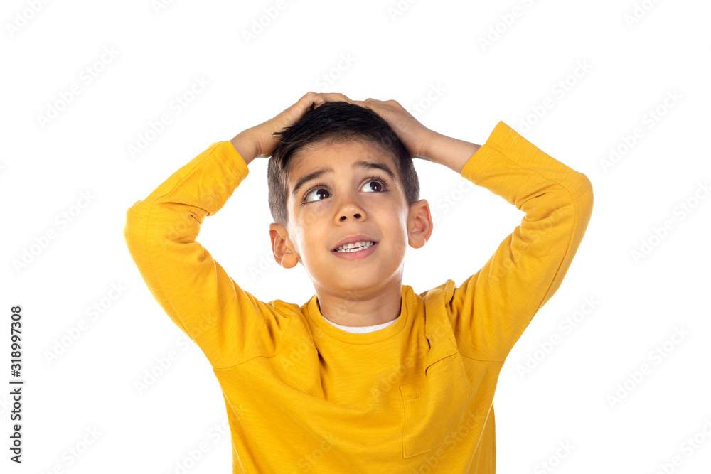 Surprised gipsy child