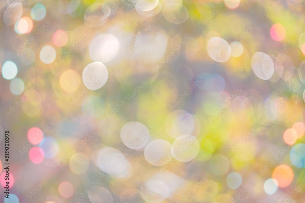Fantastic color bokeh in nature.