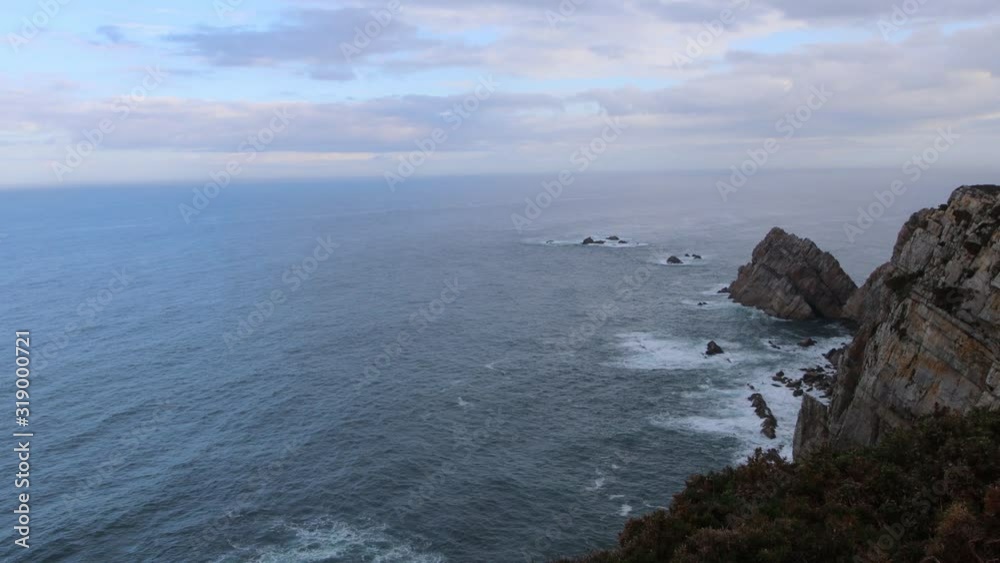 Great views of the Cantabrian sea, Asturias Great views of the Cantabrian sea, Asturias