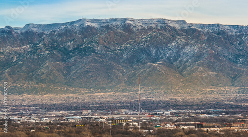 Sandia Mountains Winter in Albuquerque