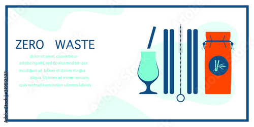 Eco friendly lifestyle Zero waste Reusable product