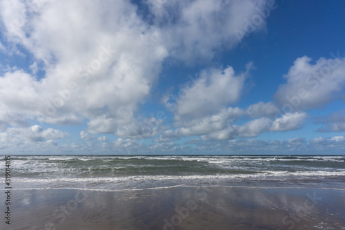 Cornish waves at Widemouth Bay near Bude in Cornwall