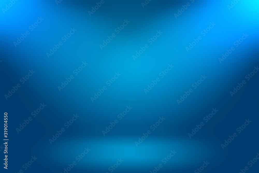 Blue gradient abstract background empty room with space for your text and picture