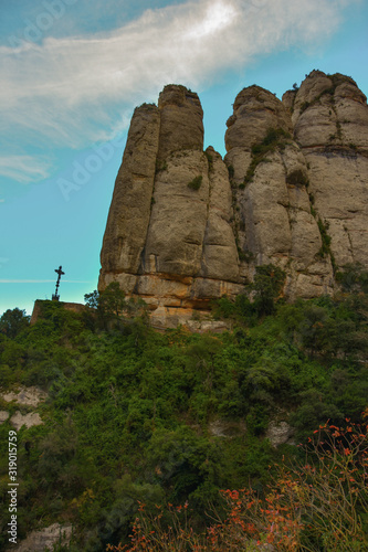 Sant Geroni height more than a kilometer, mountain Catalonia, near the Monastery of Monseratt
