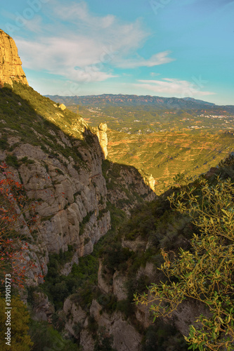 Sant Geroni height more than a kilometer, mountain Catalonia, near the Monastery of Monseratt