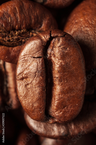 Valokuva close-up photo of roasted coffee beans