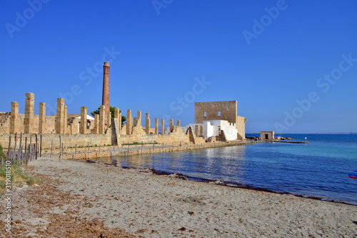 panoramic view of some corners of Sicily. Vendicari natural reserve