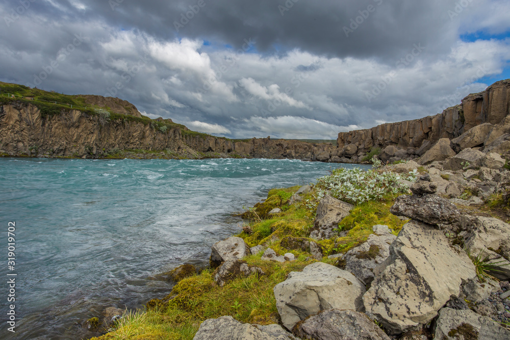 Godafoss, waterfall of the gods, is one of the most spectacular waterfalls in Iceland.