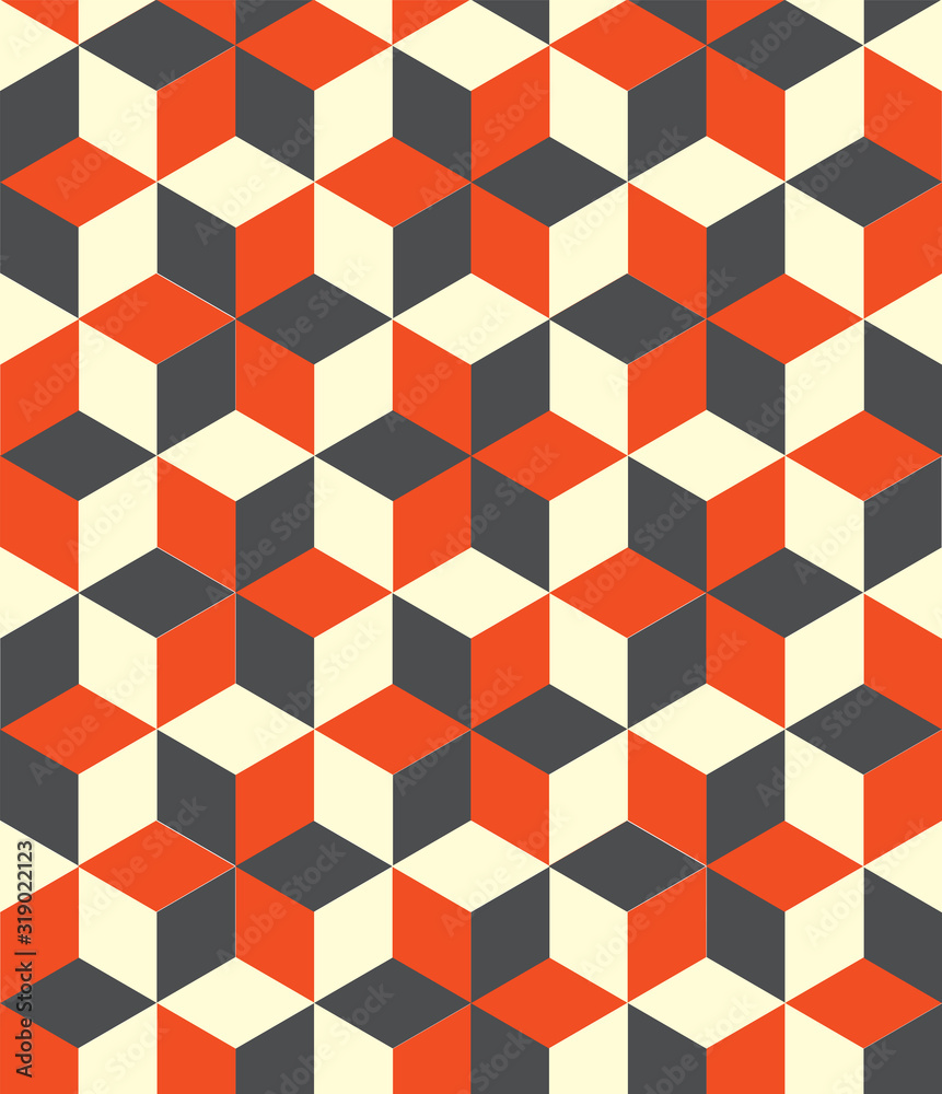 Seamless 3d cube pattern background texture Seamless 3d cube pattern background texture