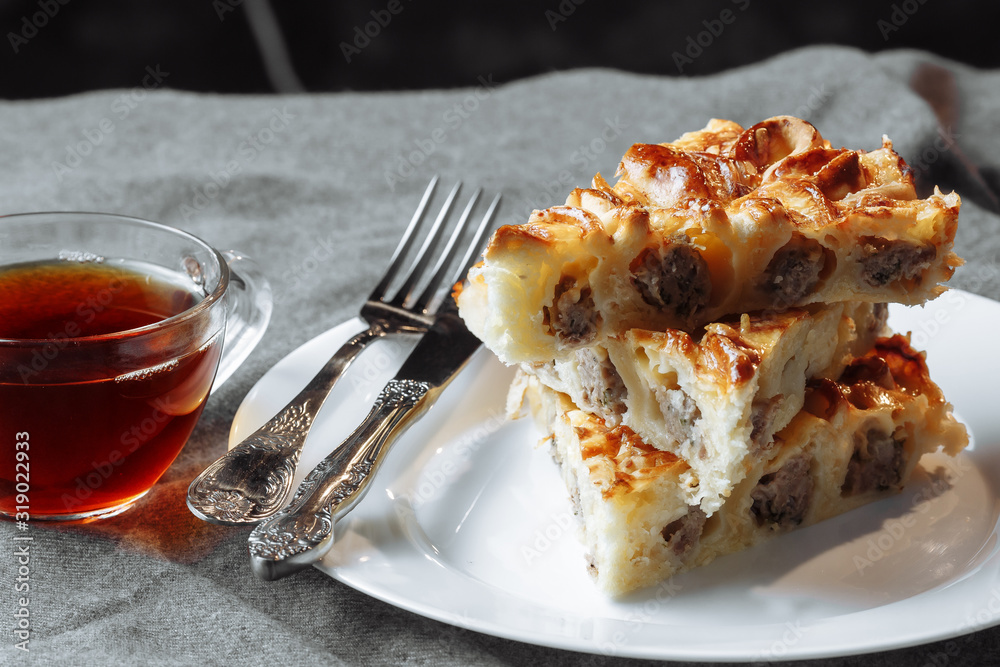 Meat pie with cheese Meat pie with cheese