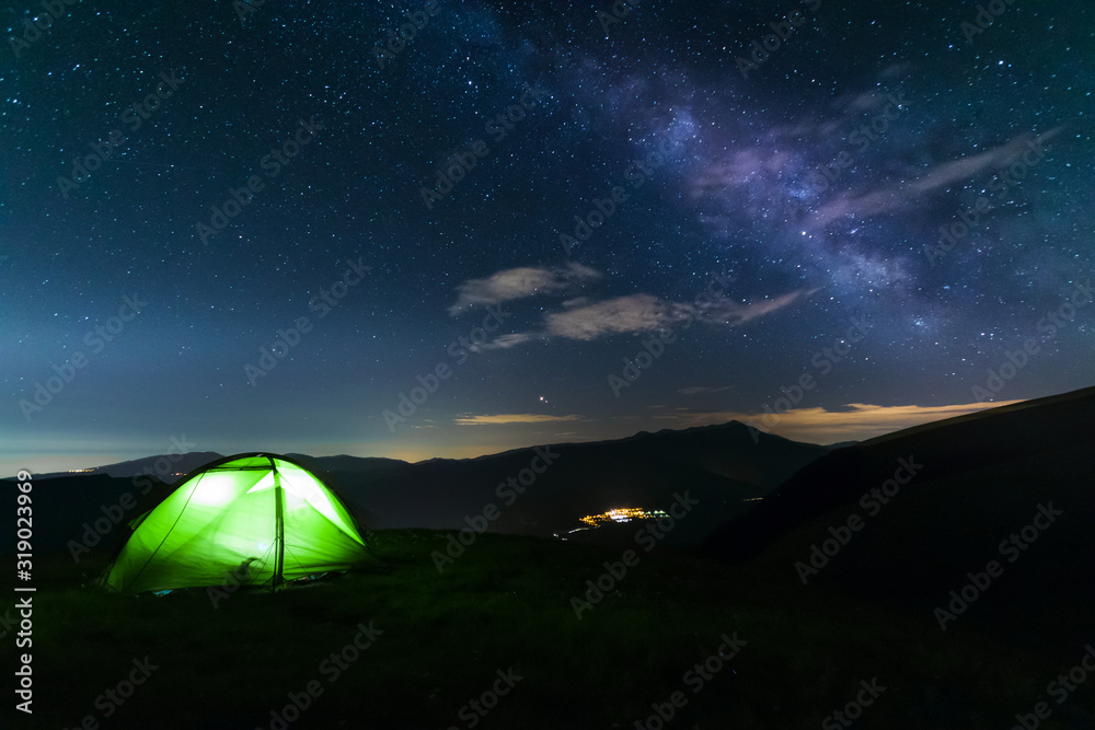 Under the stars in the Sibillini Mountains National Park. 