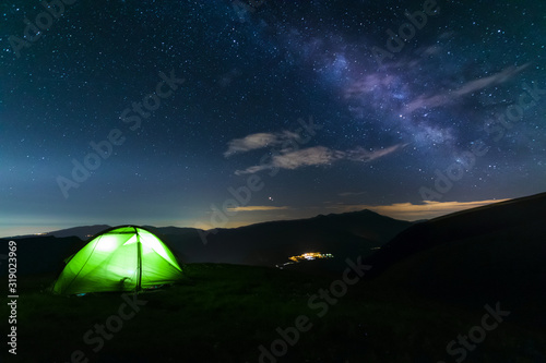 Under the stars in the Sibillini Mountains National Park. 