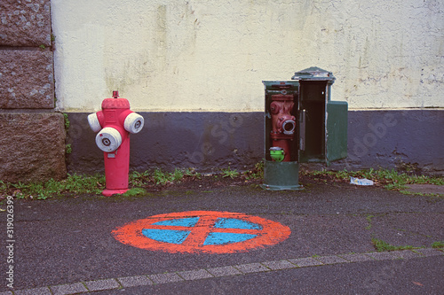 Bornes de sécurité incendie . photo