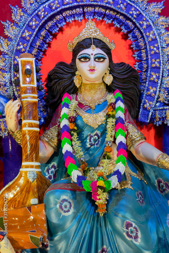 Goddess Saraswati, Kolkata, India