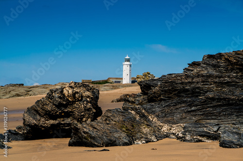 Godrevy Lighthouse in Cornwall © Joerg Farys