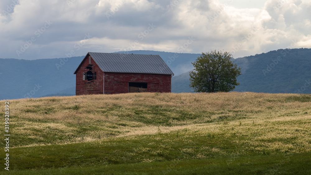 old barn in field in the Shenandoah Valley old barn in field in the Shenandoah Valley
