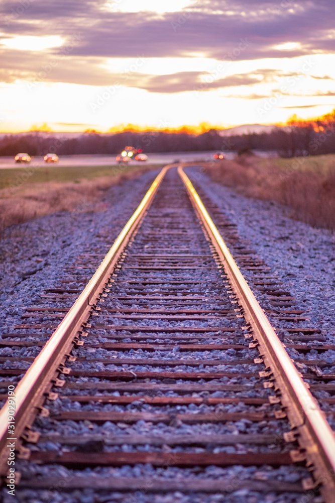 Train tracks in Shenandoah Train tracks in Shenandoah