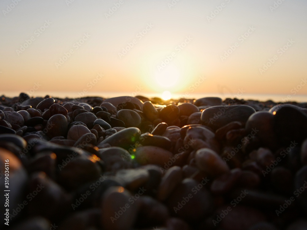 Obraz premium sunset on beach