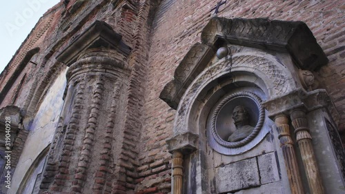 Abandoned ruined Surb Nshan Church in Old Tbilisi photo