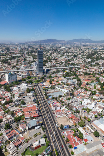 Beautiful aerial view of the city