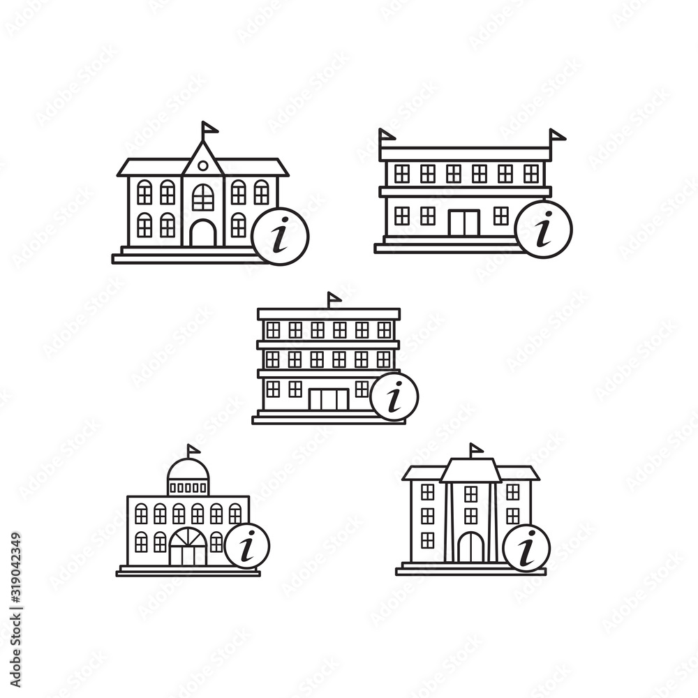 Naklejka premium University icon design