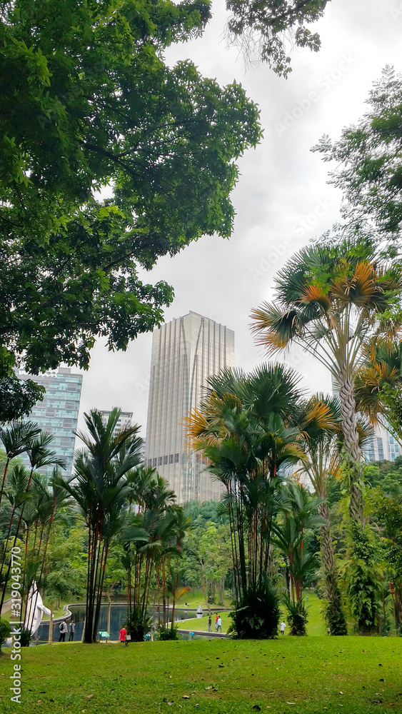 Cityscape of Kuala Lumpur. Beautiful modern developing city of Malaysia
