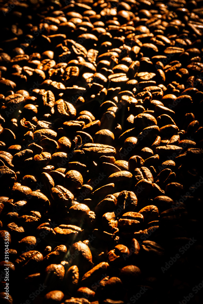 Obraz premium Roasted coffee beans