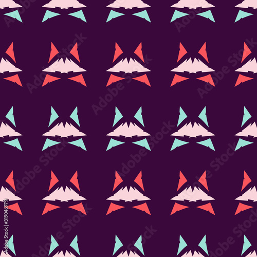 Seamless pattern with geometric shapes.
