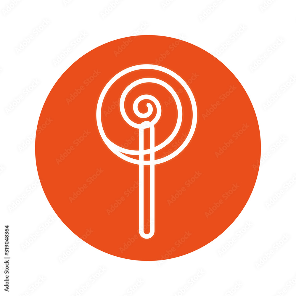 lollipop round retro isolated icon lollipop round retro isolated icon