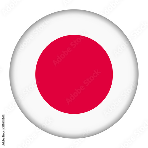 Free Download Japan flag button illustration with clipping path - GFXLoad