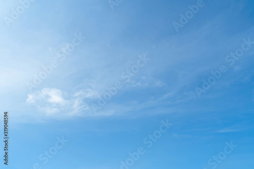 Blue sky with cloud bright at. Border, Thailand - Malaysia