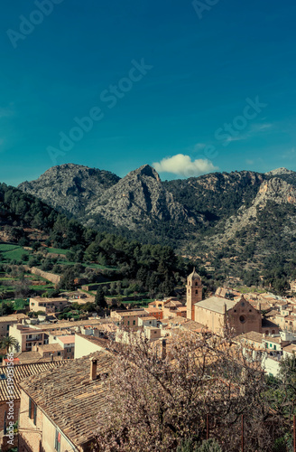 Buñola town in Mallorca