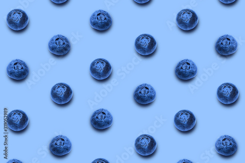 Patterns with fresh and healthy blueberries