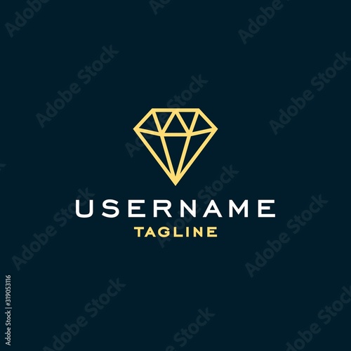 Free Download simple diamond logo design inspiration . diamond logo design template . generic diamond icon . luxury diamond logo - GFXLoad