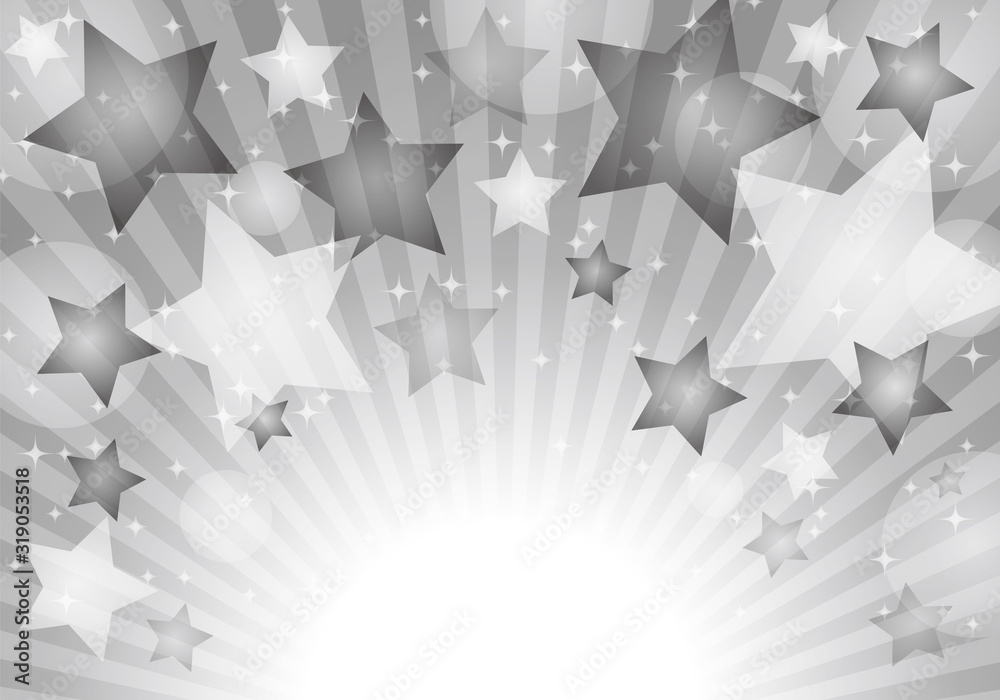 灰色星柄背景素材キラキラstock Vector Adobe Stock