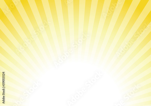 黄色　放射状背景　光