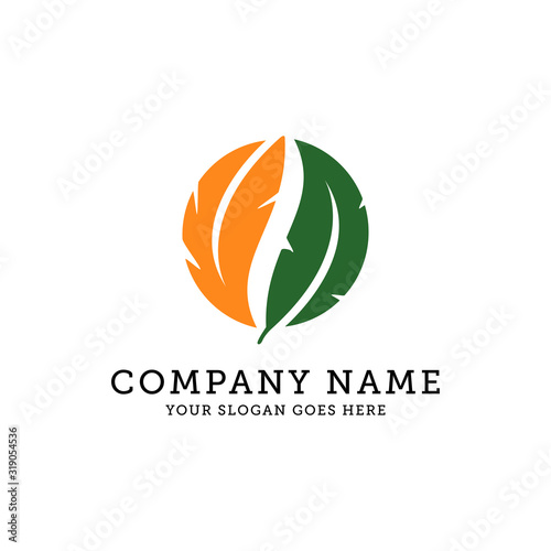leaf circle world logo designs  It is good for your company  corporate