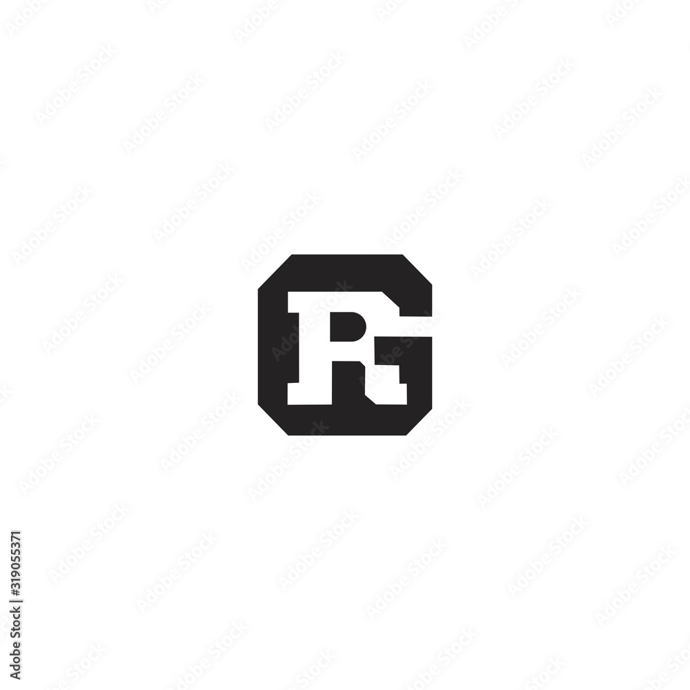 GR initial Logo designs template